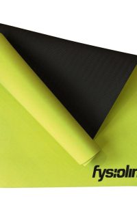 Fysioline TPE jogas paklājs melns/laima zaļš