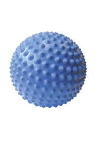 Terapijas bumba ar pumpiņām 23 cm, zila