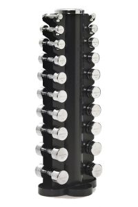 Wrange hanteļu tornis (1–10 kg hantelēm), melns