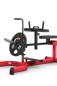Gym80 Pure Kraft Calf Raise sēdus ar brīvo svaru uzlādi