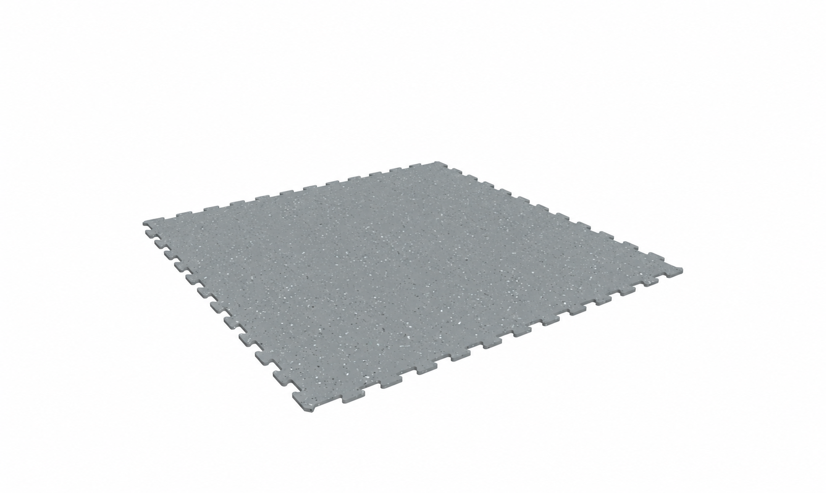 Speckled interlocking mat on white