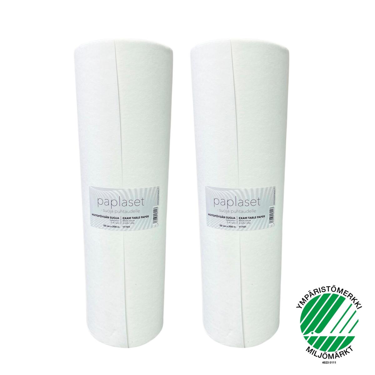 Balts masāžas galda aizsargpapīrs 50 cm × 2 ruļļi