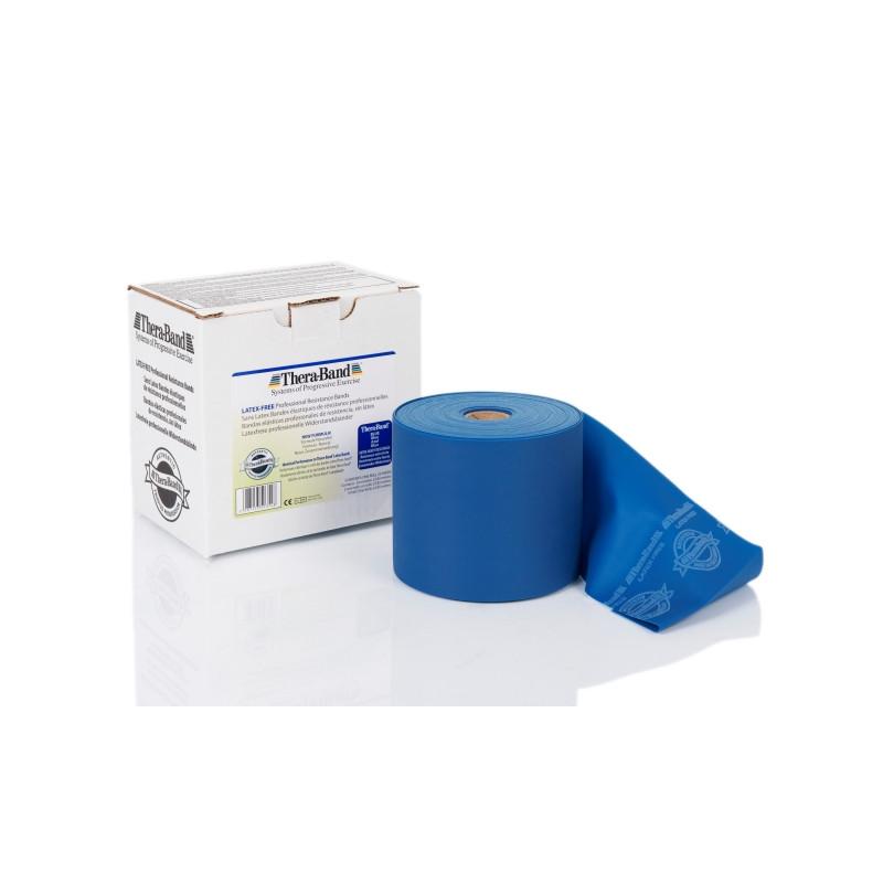 Theraband Latex Free 22 m pretestības lente, zila. Theraband Latex Free 22 m pretestības lente, zila.