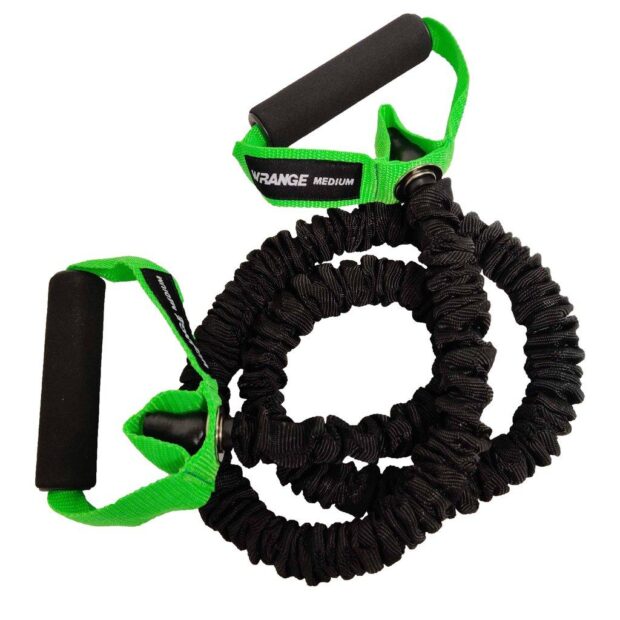 Wrange Power Tube pretestības lente ar rokturi, zaļa MEDIUM. Produkta kods: wr_pt_medium